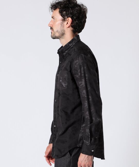 カモフラジャガード パネルシャツ