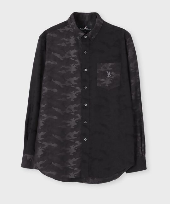 カモフラジャガード パネルシャツ