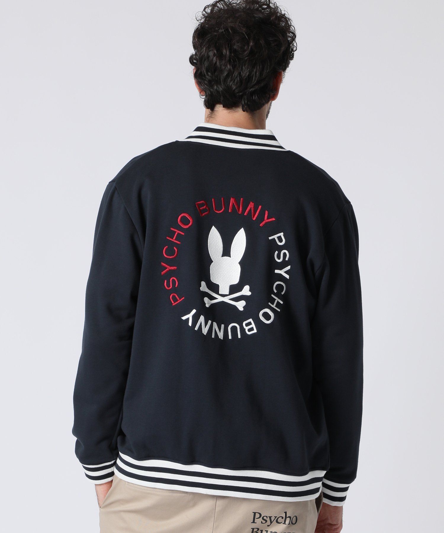 サークルロゴ スウェット バーシティジャケット｜Psycho Bunny｜サイコ