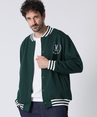 サークルロゴ スウェット 　バーシティジャケット