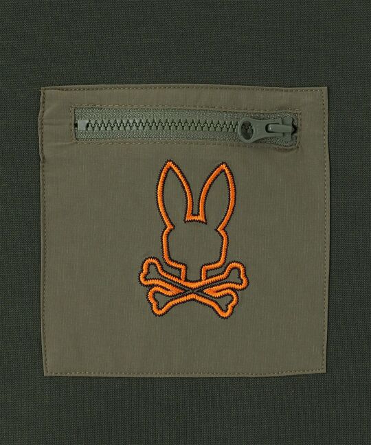 異素材切替 ポンチ ロングスリーブ Tシャツ