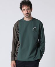 HEAT EFFECT TRICOT カラー切替 ロングスリーブ Tシャツ