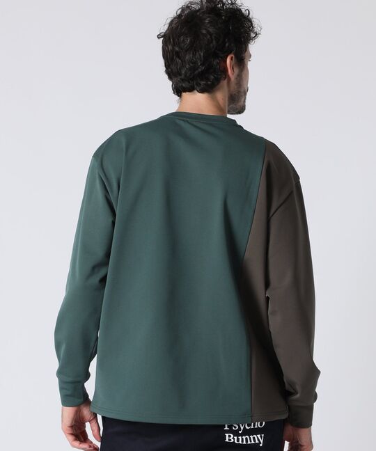 HEAT EFFECT TRICOT カラー切替 ロングスリーブ Tシャツ