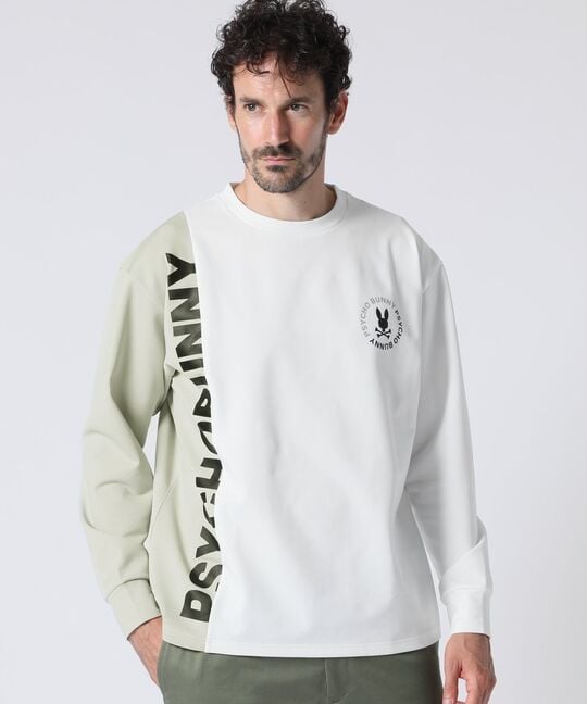 HEAT EFFECT TRICOT カラー切替 ロングスリーブ Tシャツ