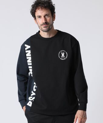 HEAT EFFECT TRICOT カラー切替 　ロングスリーブ Tシャツ