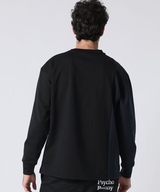 HEAT EFFECT TRICOT カラー切替 ロングスリーブ Tシャツ