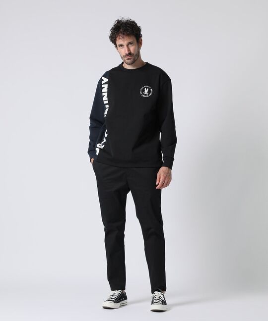 HEAT EFFECT TRICOT カラー切替 ロングスリーブ Tシャツ