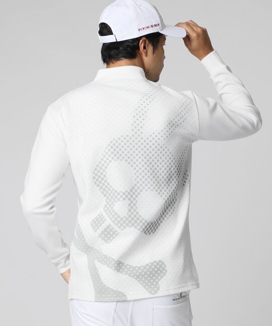 [GOLF]ハーフジップ 長袖モックネック