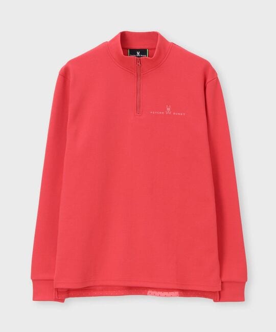 [GOLF]ハーフジップ 長袖モックネック