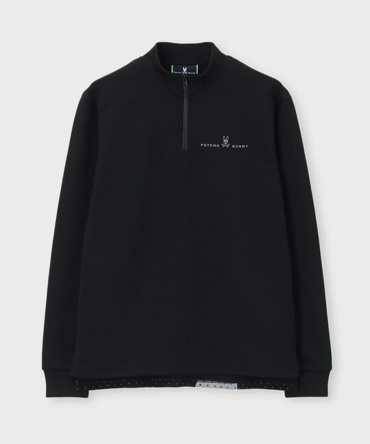 [GOLF]ハーフジップ 長袖モックネック