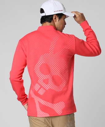 [GOLF]ハーフジップ 　長袖モックネック