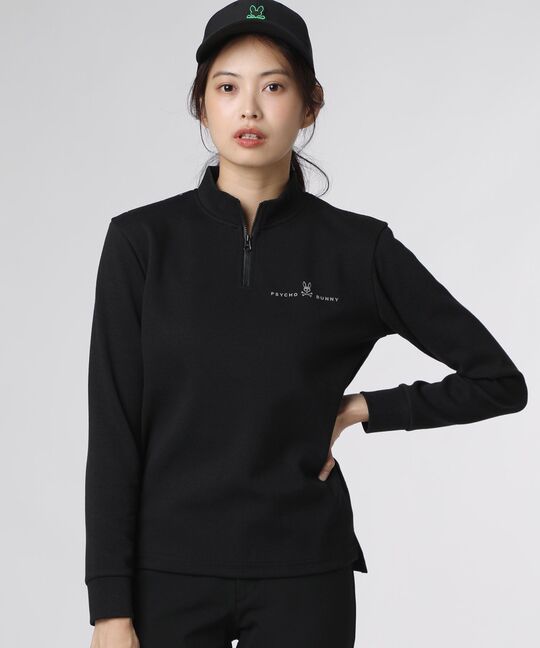 [GOLF][WOMEN]ハーフジップ 長袖モックネック