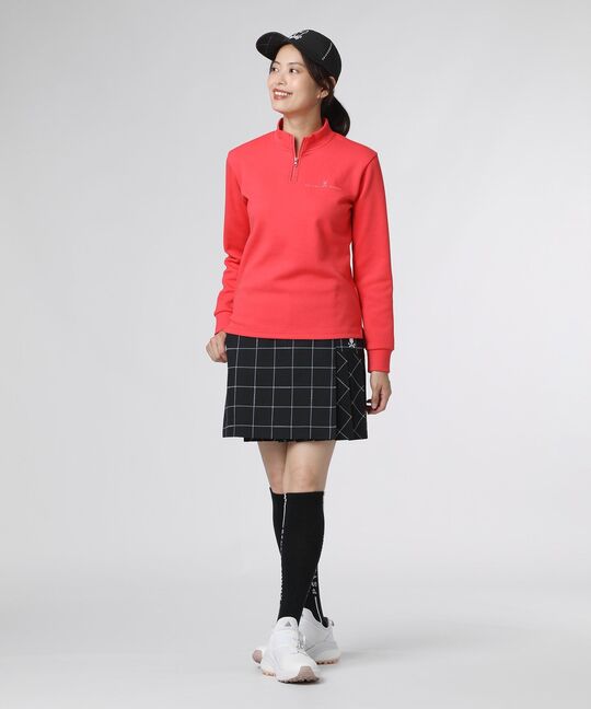 [GOLF][WOMEN]ハーフジップ 長袖モックネック