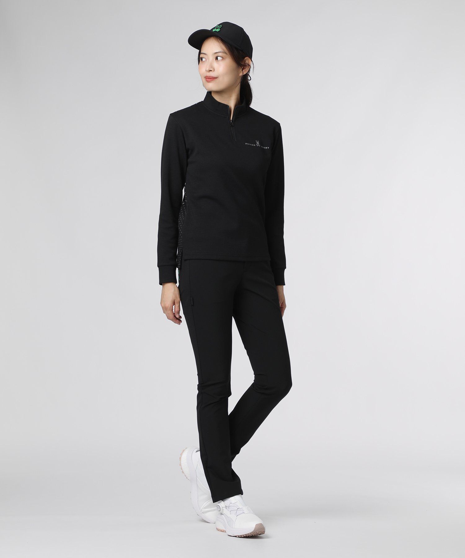 GOLF][WOMEN]ハーフジップ 長袖モックネック｜Psycho Bunny｜サイコ