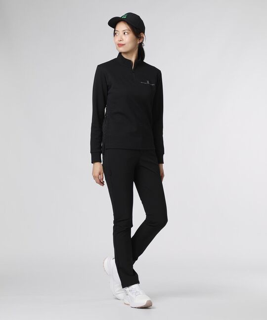 [GOLF][WOMEN]ハーフジップ 長袖モックネック