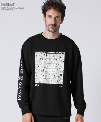 PEANUTS &times; Psycho Bunnyコラボ 75thデザイン 　ロングスリーブTシャツ