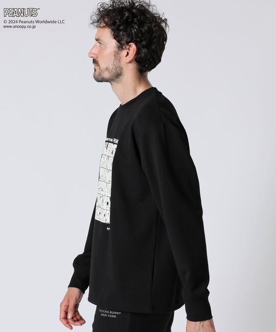 PEANUTS × Psycho Bunnyコラボ 75thデザイン ロングスリーブTシャツ