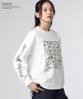 [WOMEN]PEANUTS × Psycho Bunnyコラボ 75thデザイン ロングスリーブTシャツ