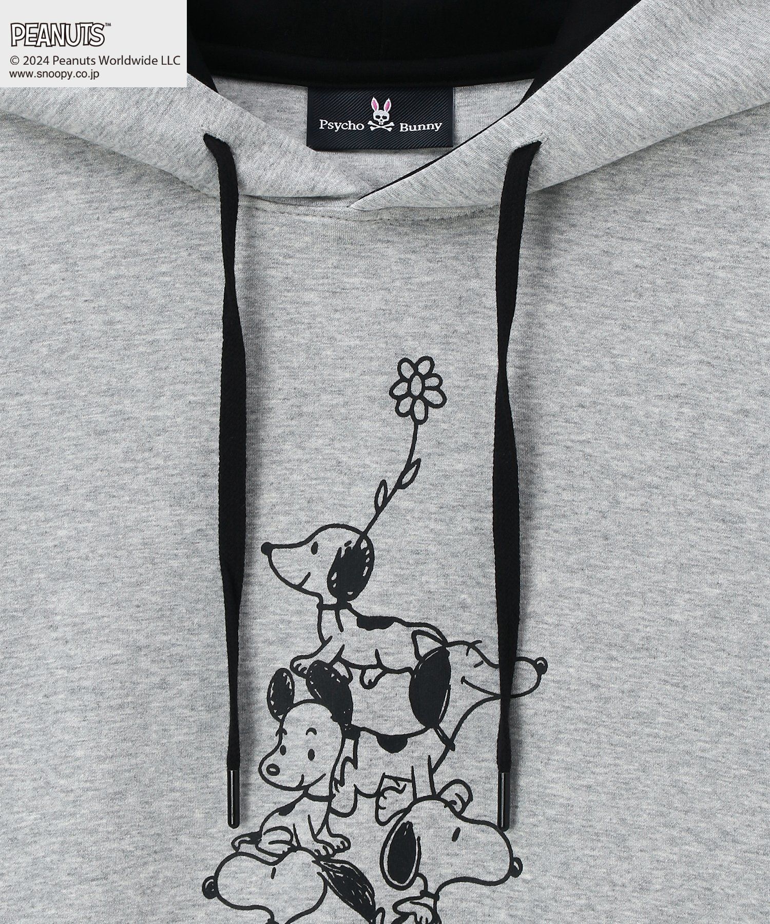 PEANUTS × Psycho Bunnyコラボ 75thデザイン パーカ ｜Psycho Bunny