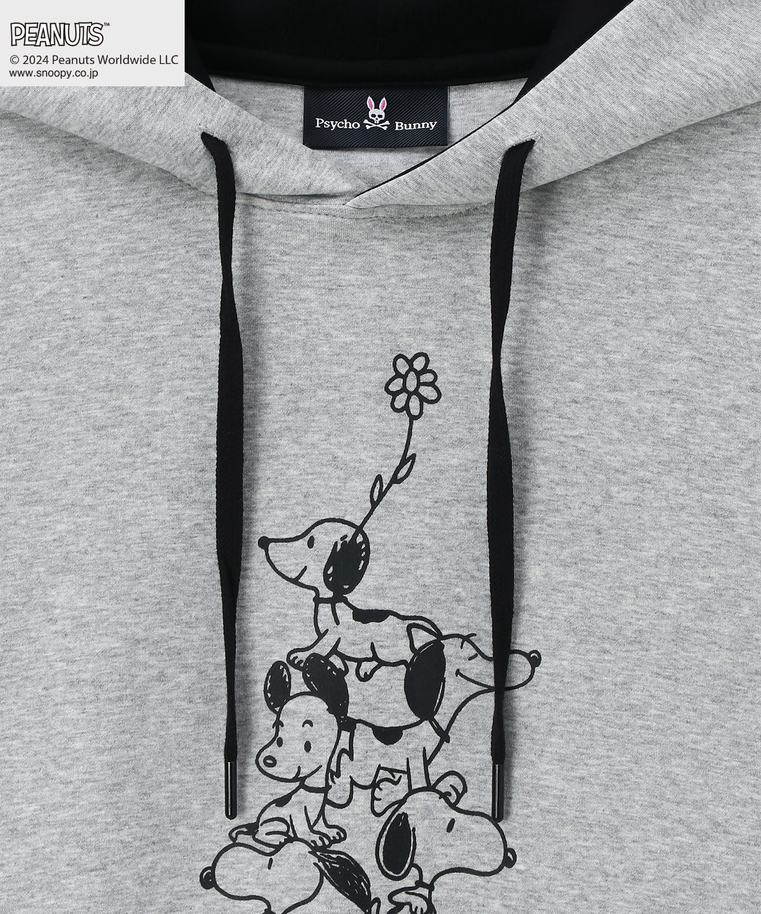 WOMEN]PEANUTS × Psycho Bunnyコラボ 75thデザイン パーカ ｜Psycho