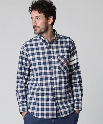 [WEB限定]スリーブライン 　チェックシャツ