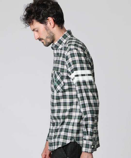 [WEB限定]スリーブライン チェックシャツ