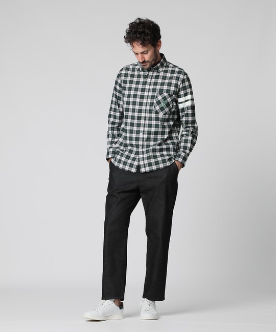 [WEB限定]スリーブライン チェックシャツ