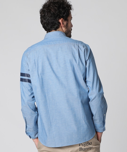 [WEB限定]スリーブライン シャンブレーシャツ