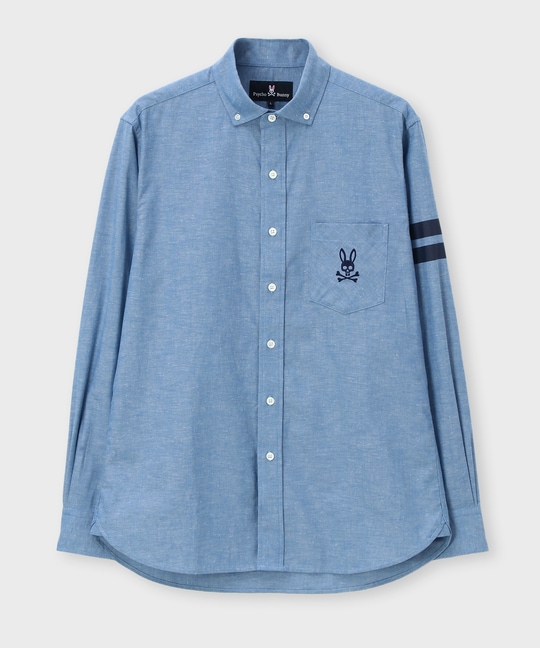 [WEB限定]スリーブライン シャンブレーシャツ