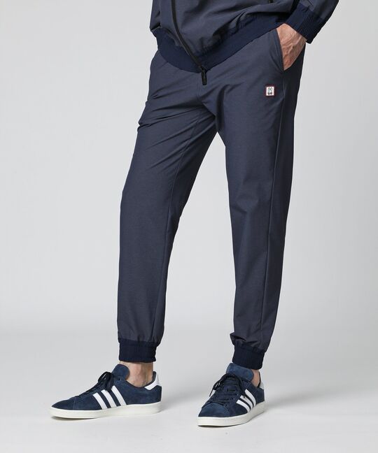 ストレッチナイロン スリム ジョガーパンツ