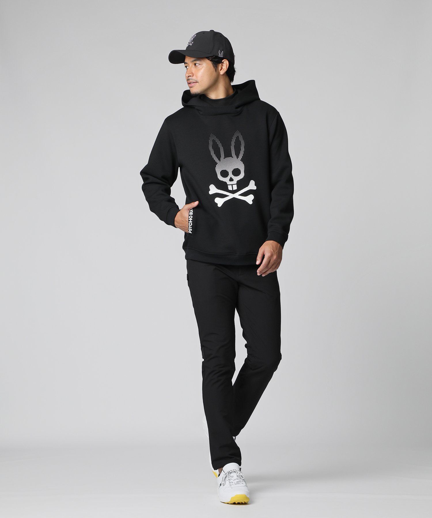 Psycho Bunny ゴルフ用フーディ・パーカー Psycho Bunny（サイコバニー） パーカー 「GOLF」ビッグロゴ プル