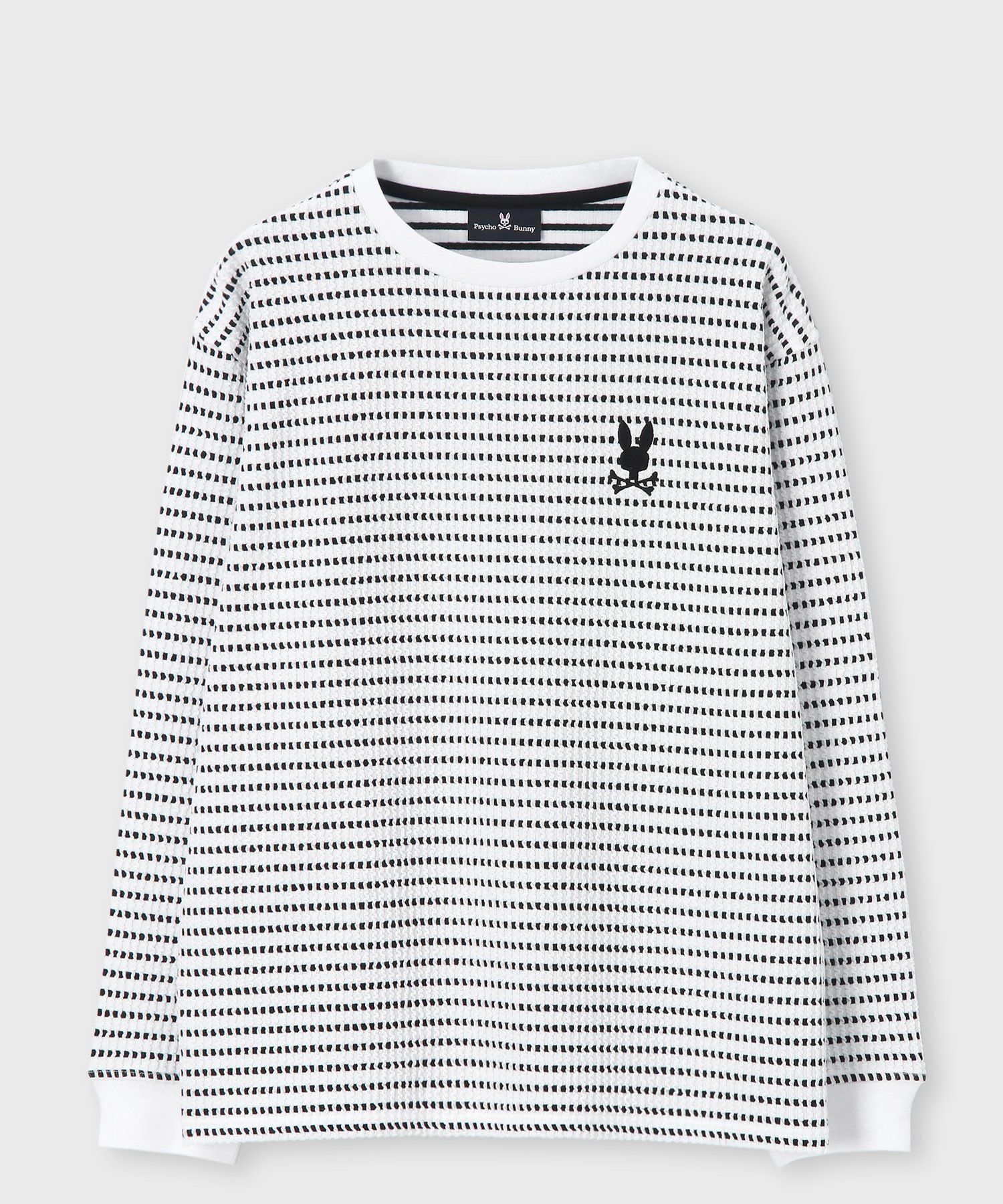 ケーブルライク ボーダー ロングスリーブTシャツ｜Psycho Bunny