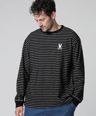 ケーブルライク ボーダー　 ロングスリーブTシャツ