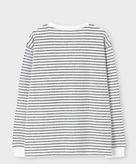 ケーブルライク ボーダー ロングスリーブTシャツ