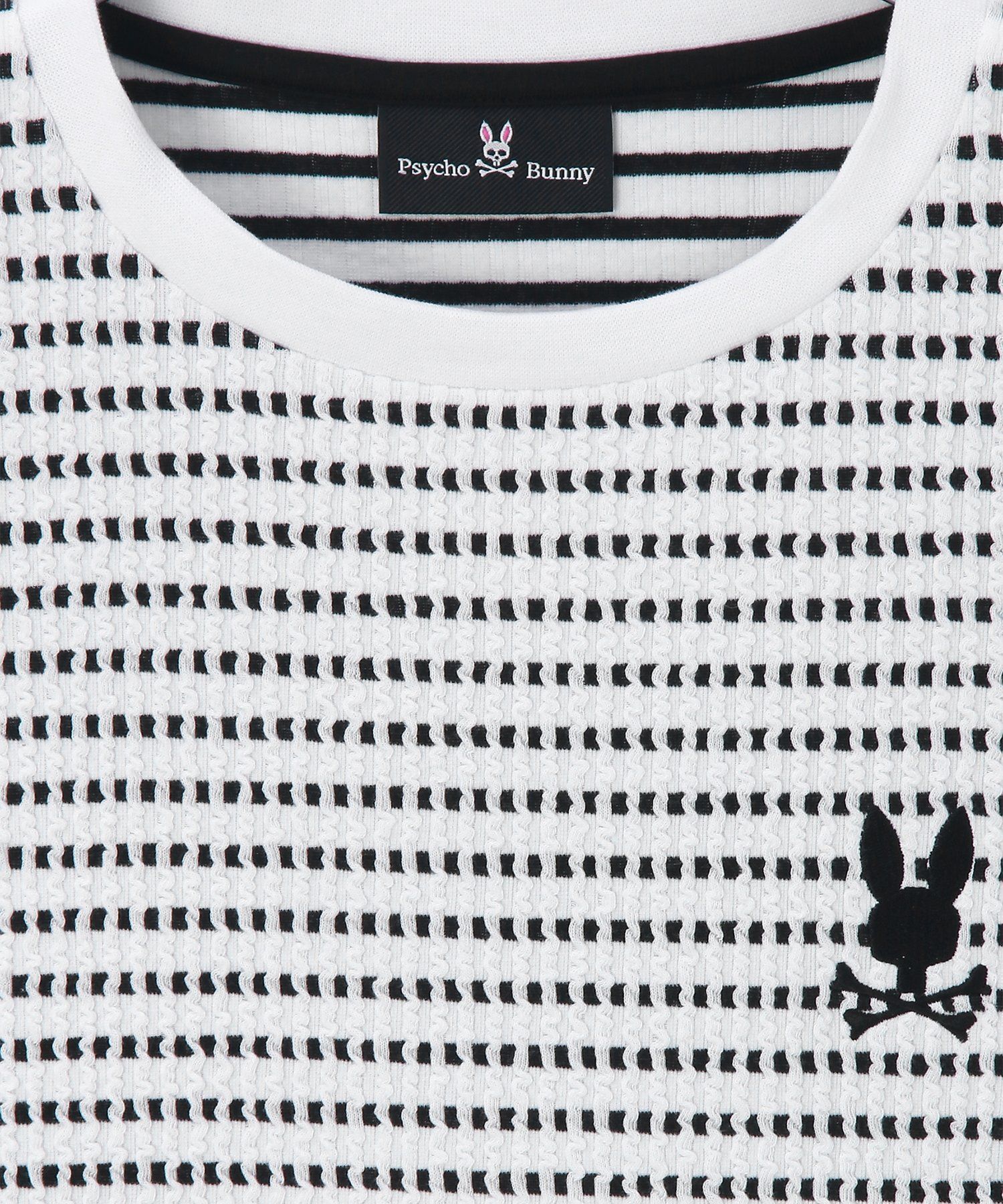 ケーブルライク ボーダー ロングスリーブTシャツ｜Psycho Bunny