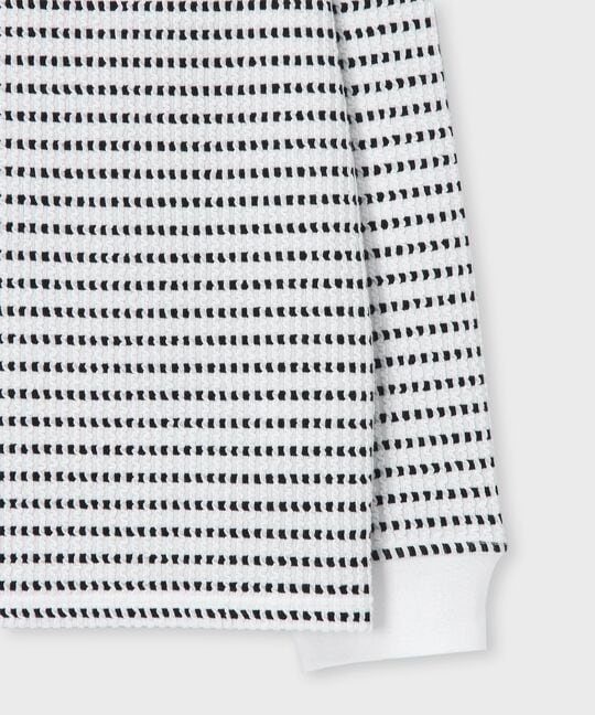 ケーブルライク ボーダー ロングスリーブTシャツ