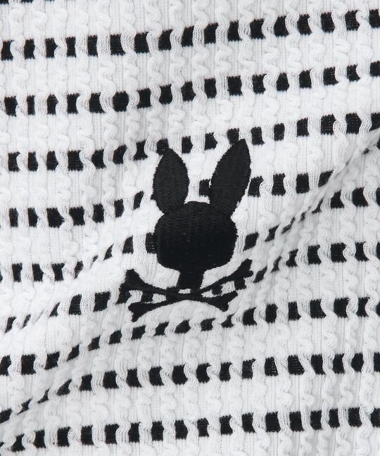 ケーブルライク ボーダー ロングスリーブTシャツ