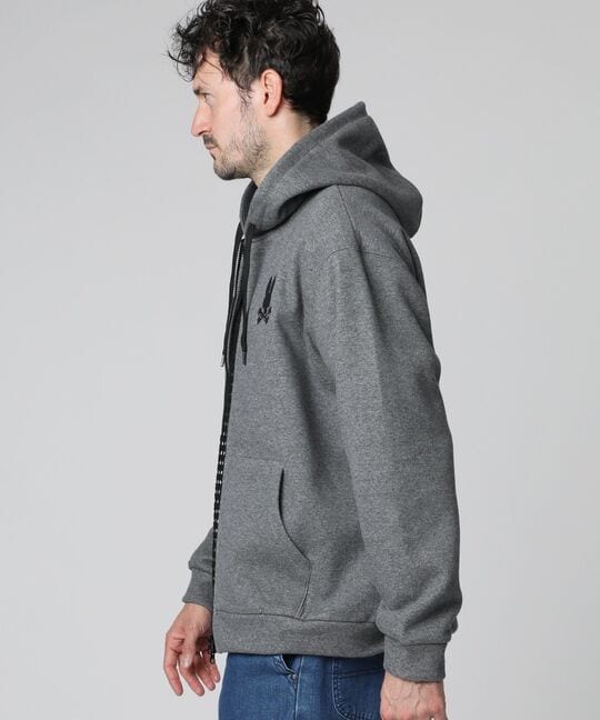 裏起毛 ダンボール ジップパーカ