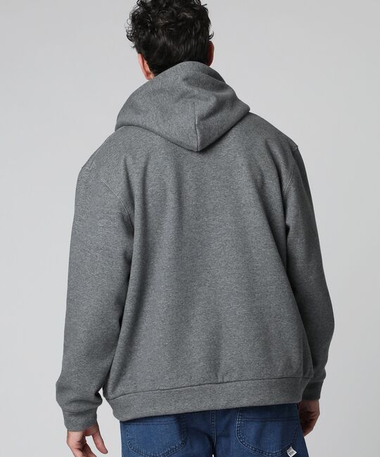 裏起毛 ダンボール ジップパーカ