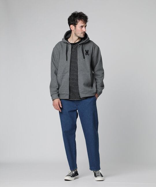 裏起毛 ダンボール ジップパーカ