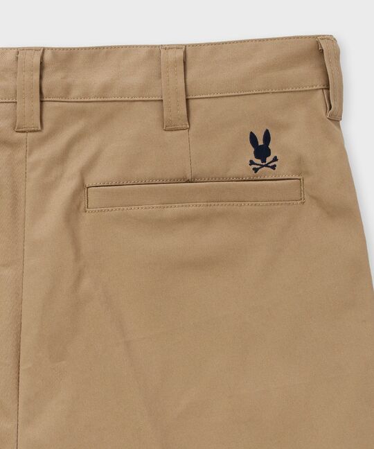 ストレッチ タックテーパード チノパンツ