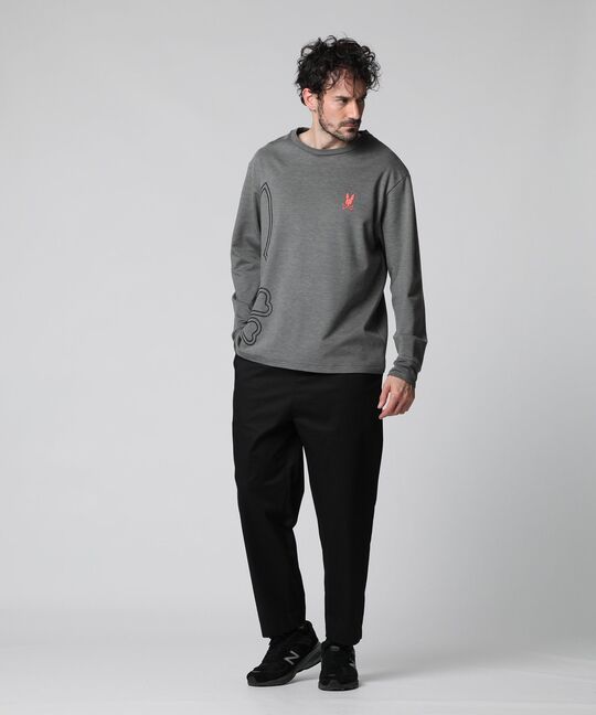 裏起毛 ビッグシルエットロゴ ロングスリーブTシャツ