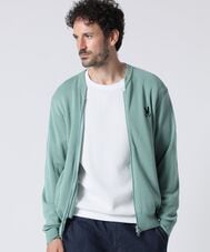 ミラノリブ ジップアップ ニット