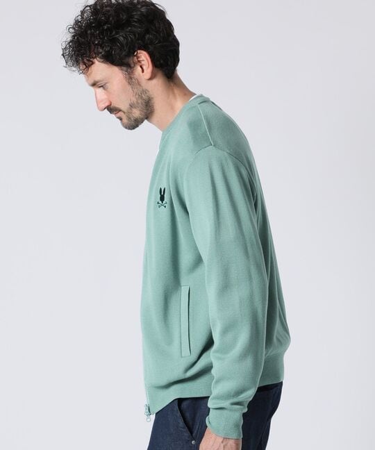 ミラノリブ ジップアップ ニット