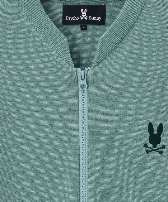 ミラノリブ ジップアップ ニット