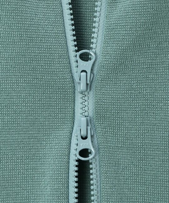 ミラノリブ ジップアップ ニット