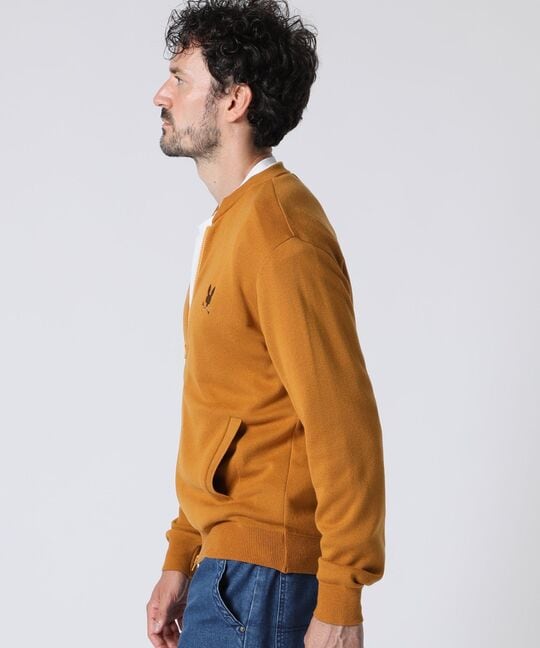 ミラノリブ ジップアップ ニット