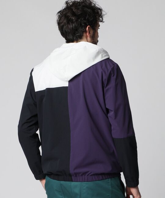 4WAYストレッチタフタ カラーパネル ブルゾン