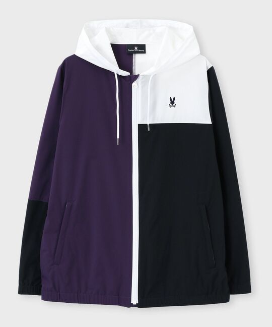 4WAYストレッチタフタ カラーパネル ブルゾン