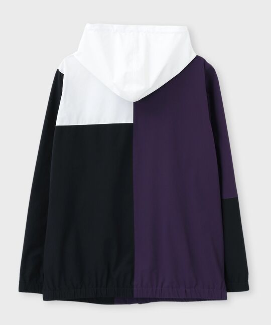 4WAYストレッチタフタ カラーパネル ブルゾン